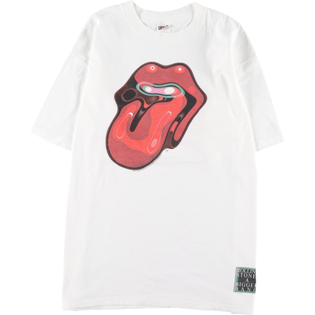 アンビル anvil THE ROLLING STONES ザローリングストーンズ A BIGER BANG アビガーバン バンドTシャツ バンT メンズXL /eaa346633ホワイト系白色柄