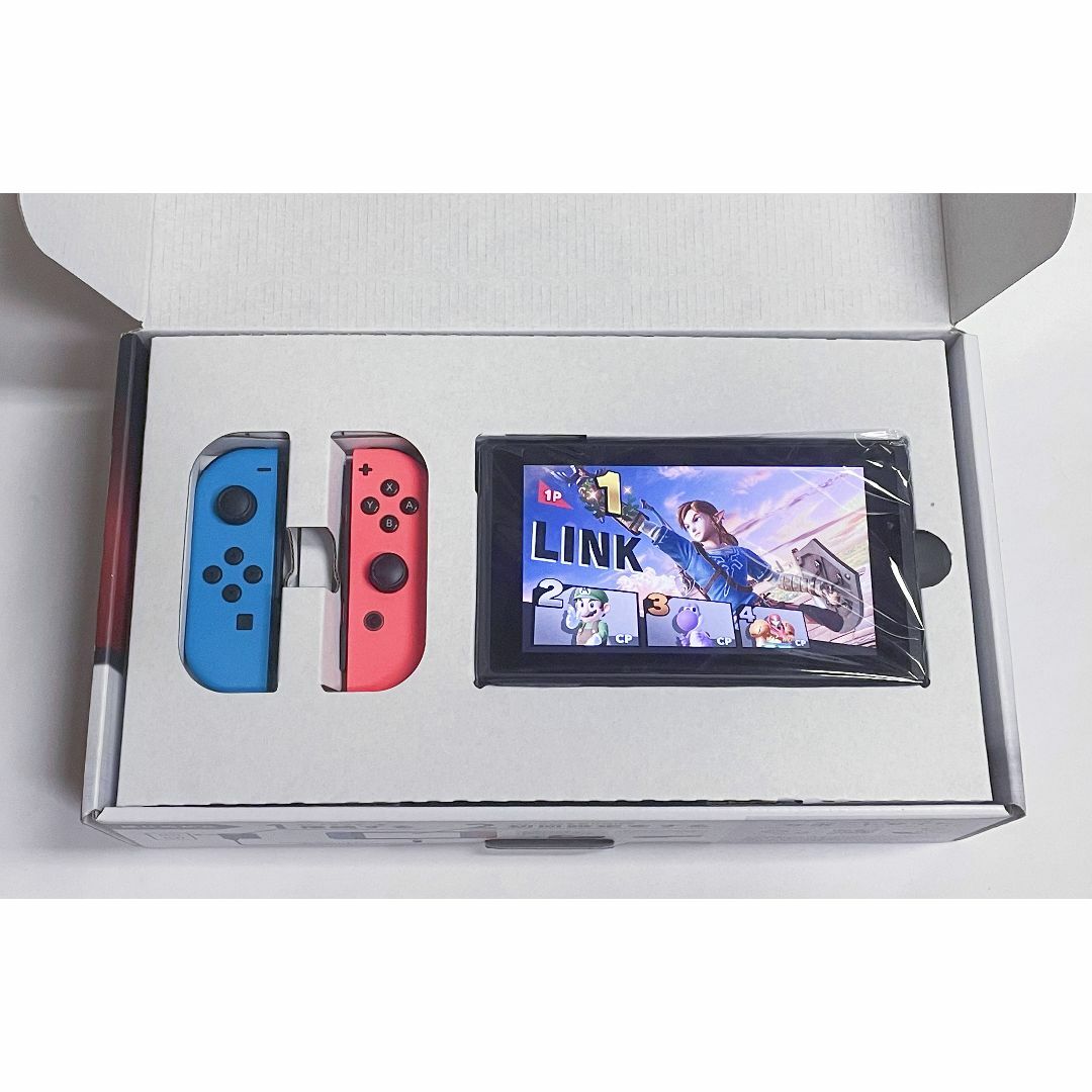 美品 NINTENDO 任天堂 スイッチ Switch ブルー レッド 動作〇