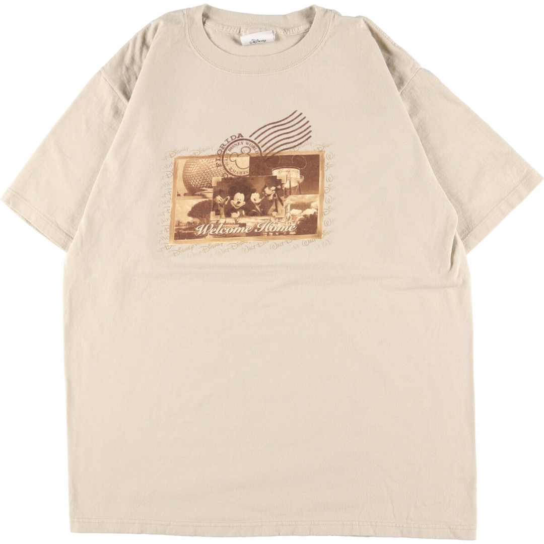 90年代 WALT Disney World キャラクタープリントTシャツ メンズL ヴィンテージ /eaa348394