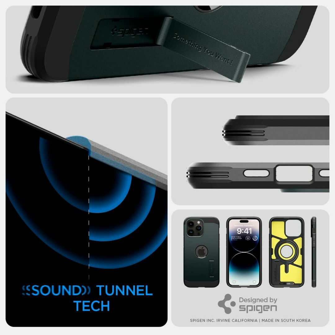 色:アビス・グリーン】Spigen iPhone14ProMax ケース Maの通販 by ...