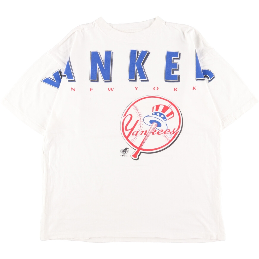 90年代 ビッグサイズ MLB NEW YORK YANKEES ニューヨークヤンキース スポーツプリントTシャツ メンズXXXL ヴィンテージ /eaa346667