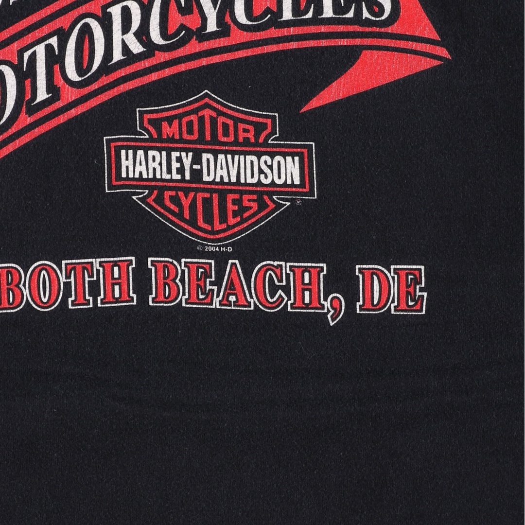 Harley Davidson(ハーレーダビッドソン)の古着 ハーレーダビッドソン Harley-Davidson 両面プリント モーターサイクル バイクTシャツ メンズXL /eaa348359 メンズのトップス(Tシャツ/カットソー(半袖/袖なし))の商品写真