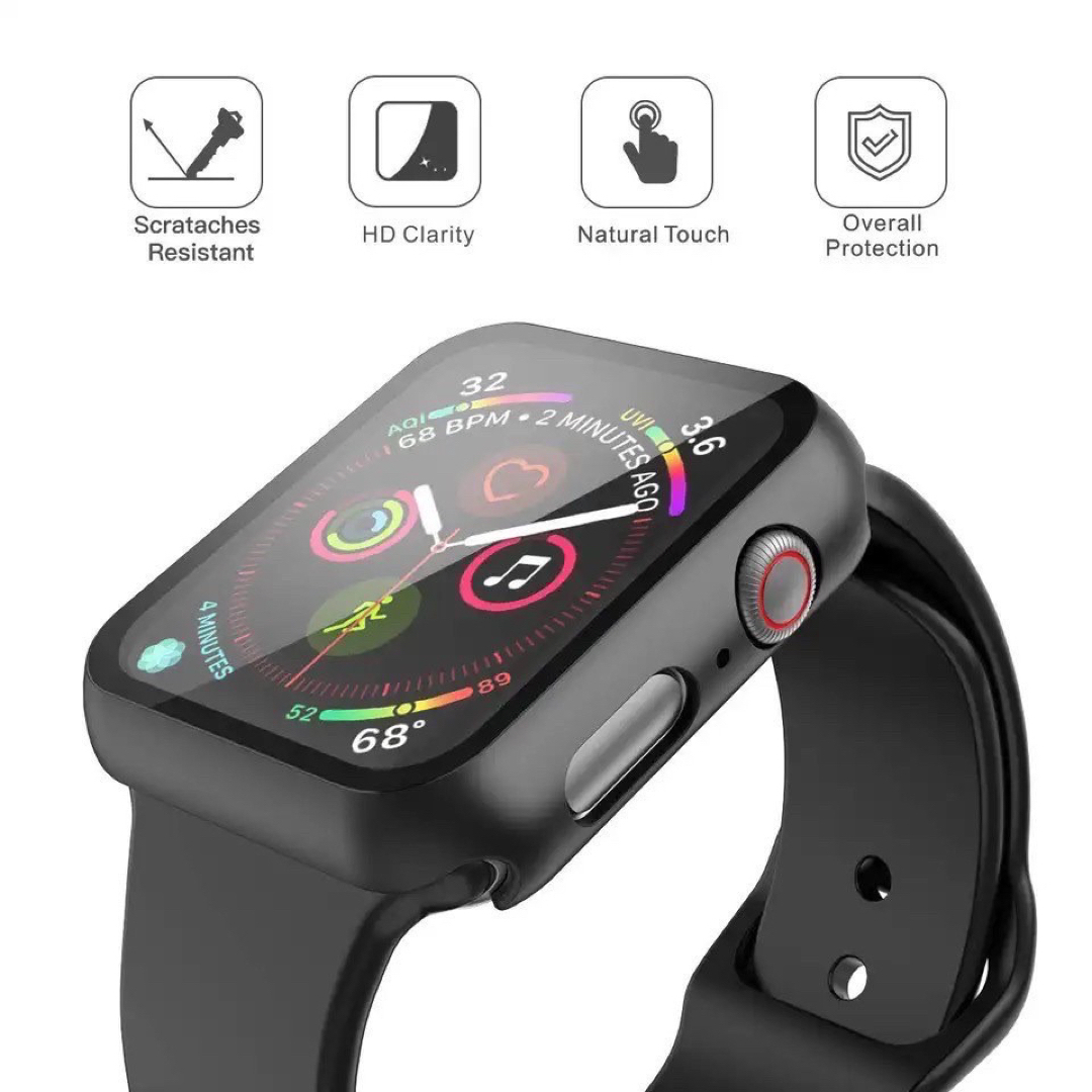 Apple Watch(アップルウォッチ)のAppleWatch カバー アップルウォッチケース 全シリーズ38㎜ シルバー スマホ/家電/カメラのスマホアクセサリー(モバイルケース/カバー)の商品写真