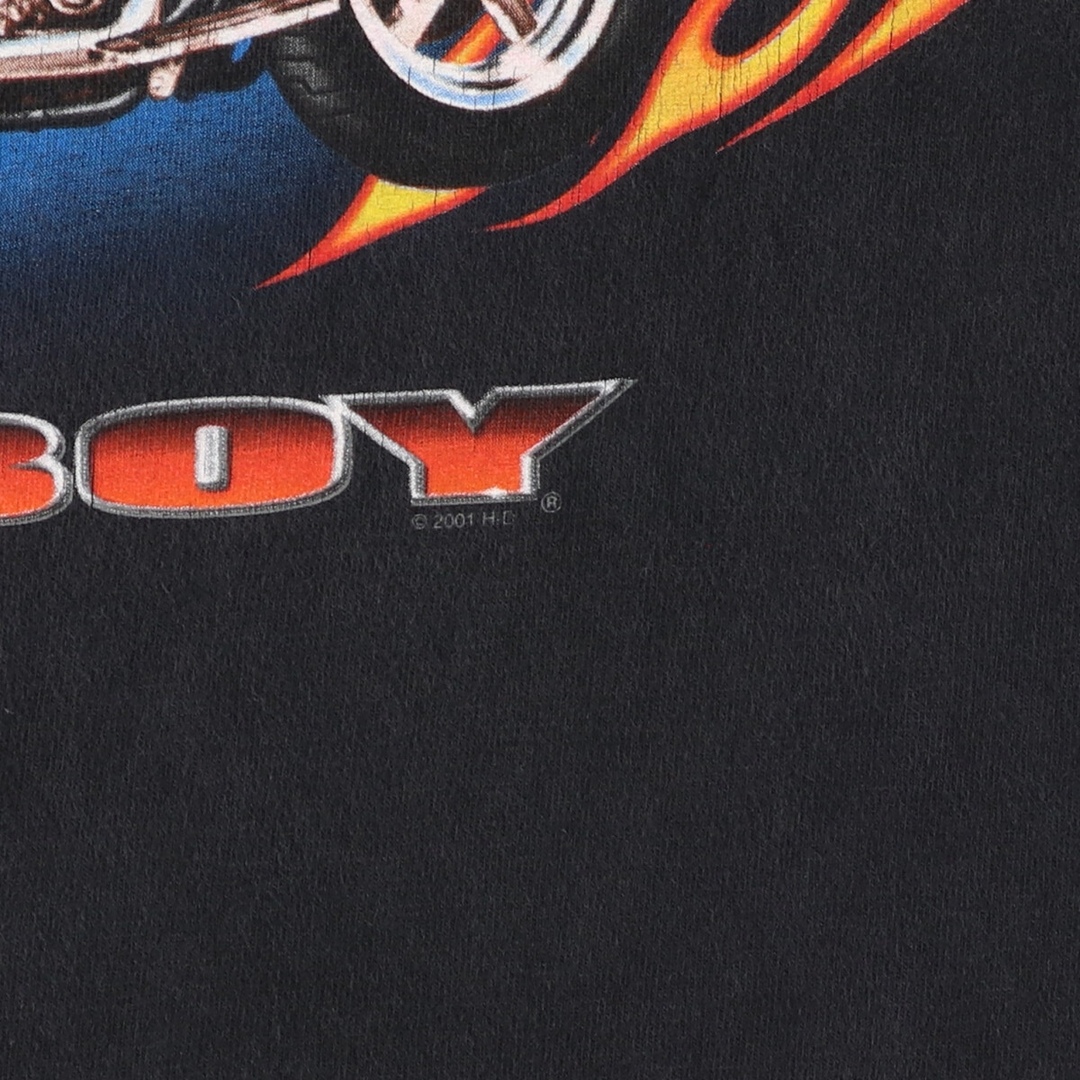 Harley Davidson(ハーレーダビッドソン)の古着 ハーレーダビッドソン Harley-Davidson 両面プリント モーターサイクル バイクTシャツ メンズL /eaa348360 メンズのトップス(Tシャツ/カットソー(半袖/袖なし))の商品写真