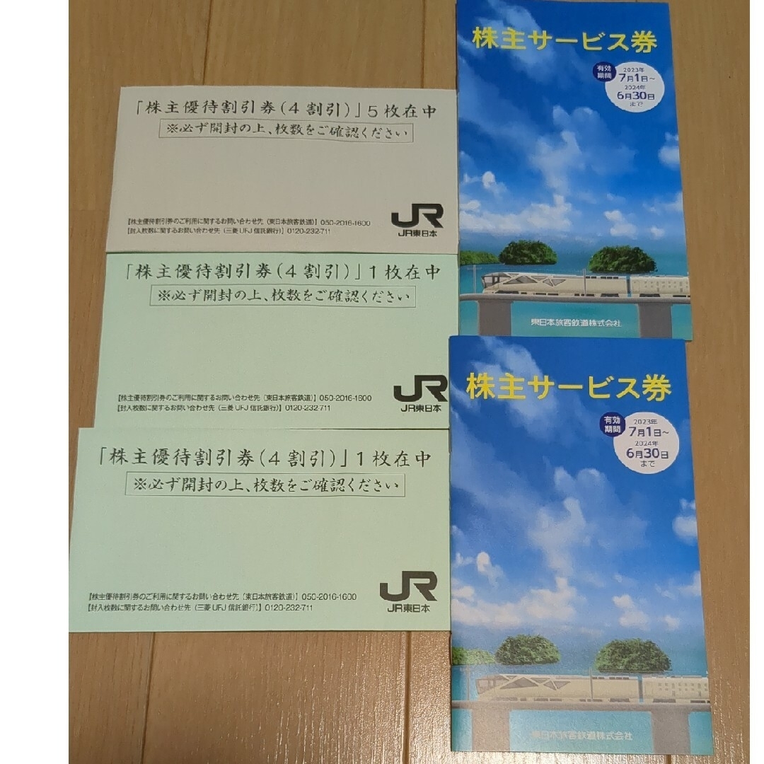 株主優待割引券7枚＋株主サービス券冊子2冊