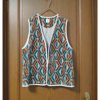 ＜6(ROKU)＞DIAMOND MOTIF CUT PILE VEST/ベスト