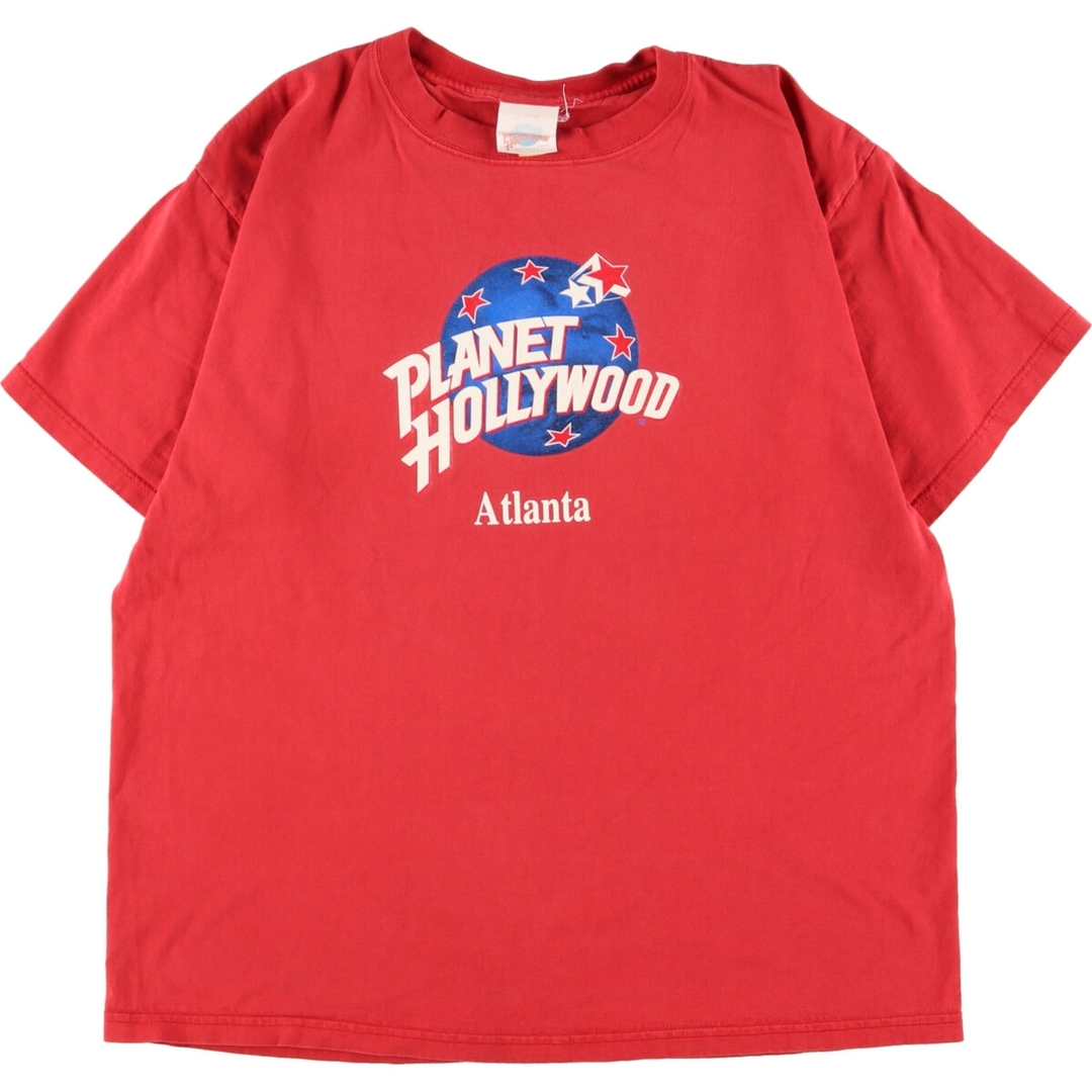 90年代 プラネットハリウッド PLANET HOLLYWOOD ATLANTA アドバタイジングTシャツ USA製 メンズXL ヴィンテージ /eaa347776