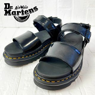 ドクターマーチン(Dr.Martens)の【良品】ドクターマーチン サンダル BLAIRE ブラックエナメル　UK5(サンダル)