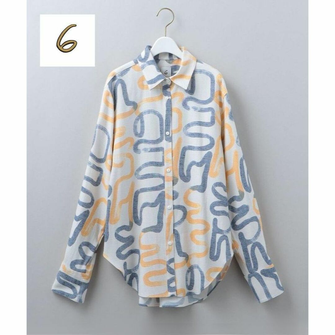 レディース＜6(ROKU)＞LINE SHIRT/シャツ