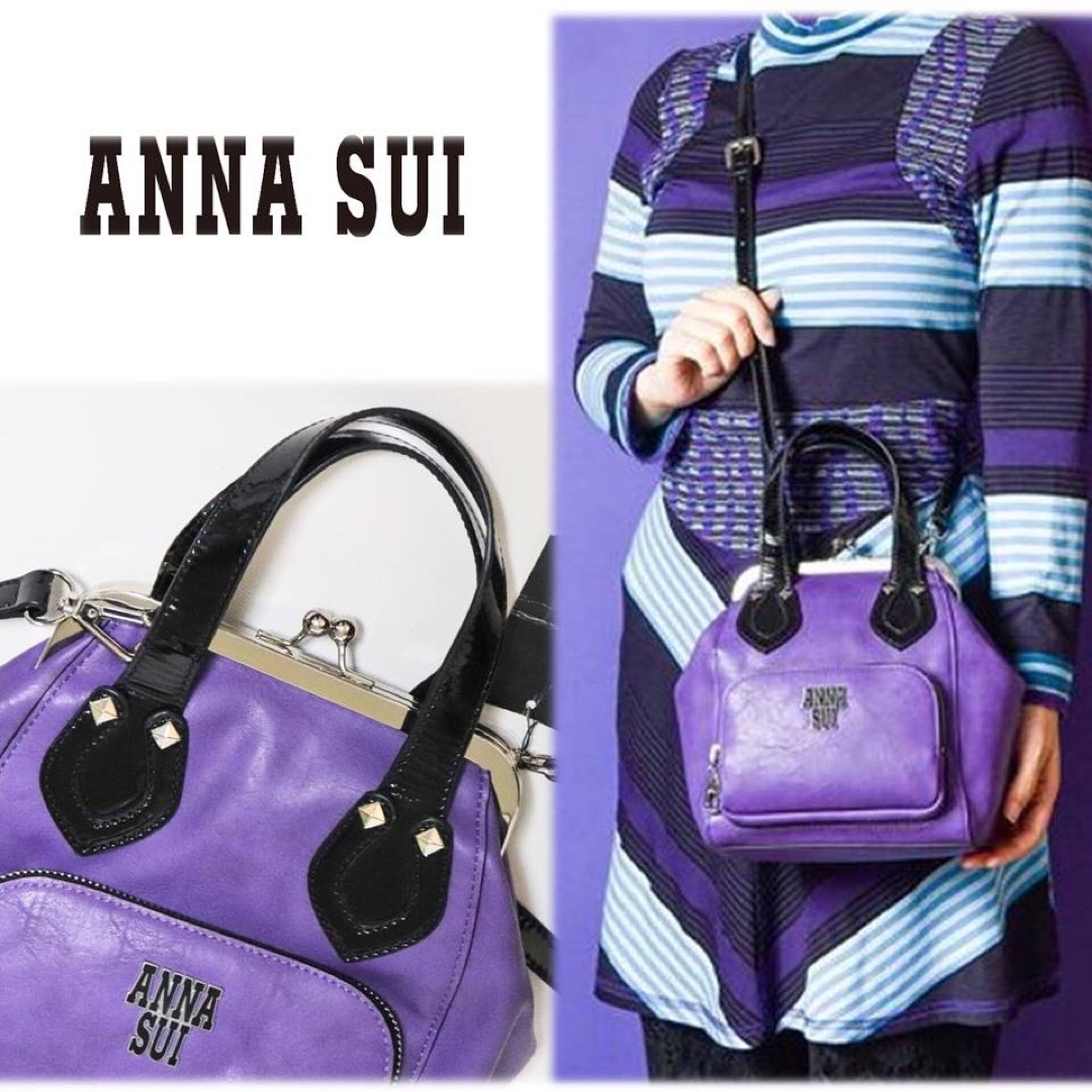 ANNA SUI - 《アナスイ》新品 メタリカ 2way がま口ショルダー ANNA SUI - 《アナスイ》新品 メタリカ 2way がま口ショルダー