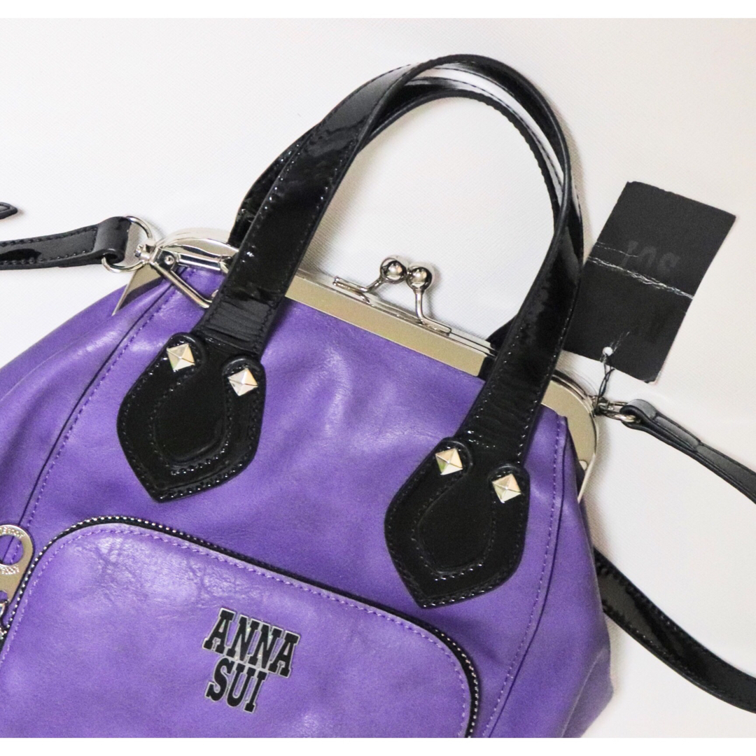 ANNA SUI - 《アナスイ》新品 メタリカ 2way がま口ショルダー ANNA SUI - 《アナスイ》新品 メタリカ 2way がま口ショルダー