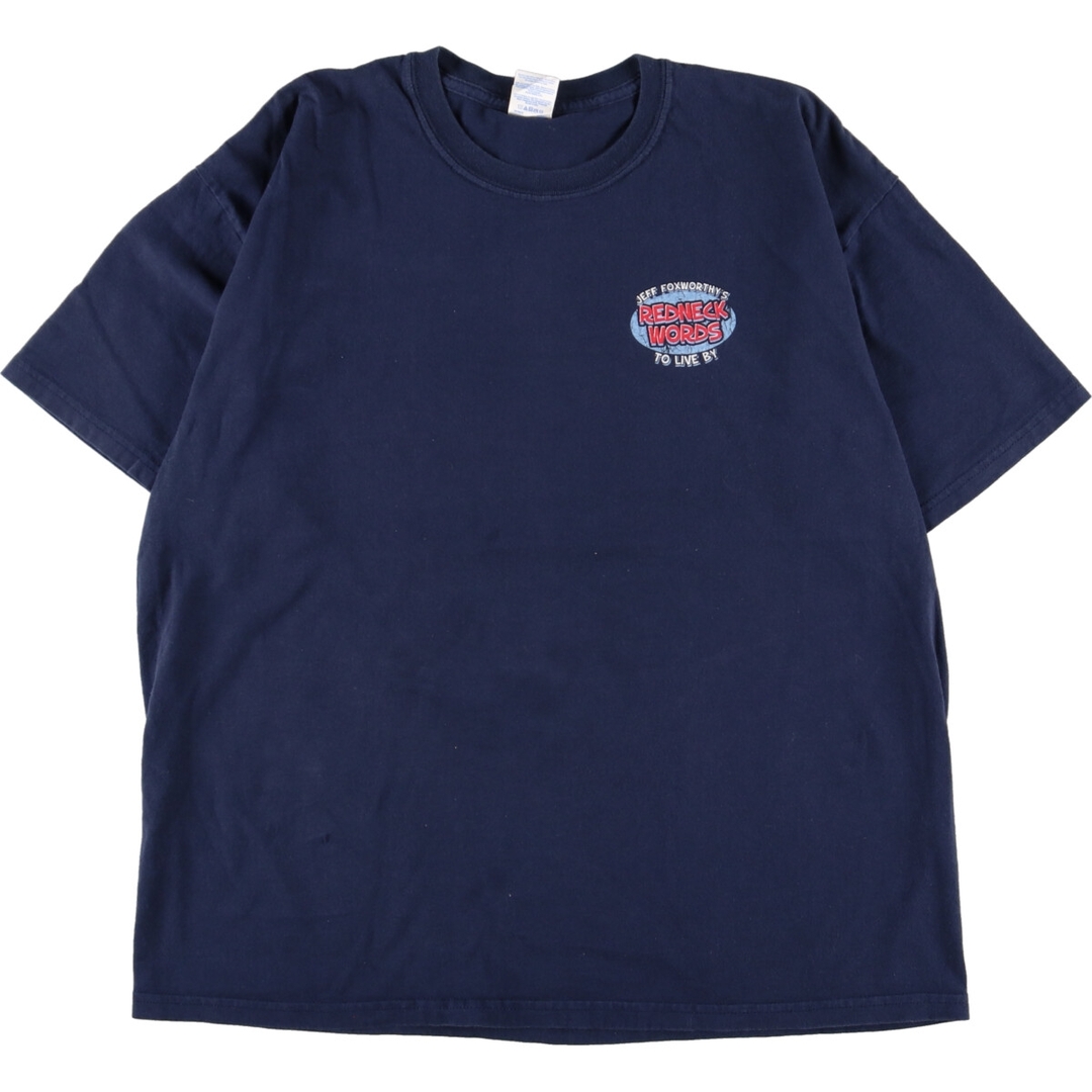 ギルダン GILDAN JEFF FOXWORTHY ジェフフォックスワーシー REDNECK WORDS バックプリント バンドTシャツ バンT メンズXXL /eaa348451