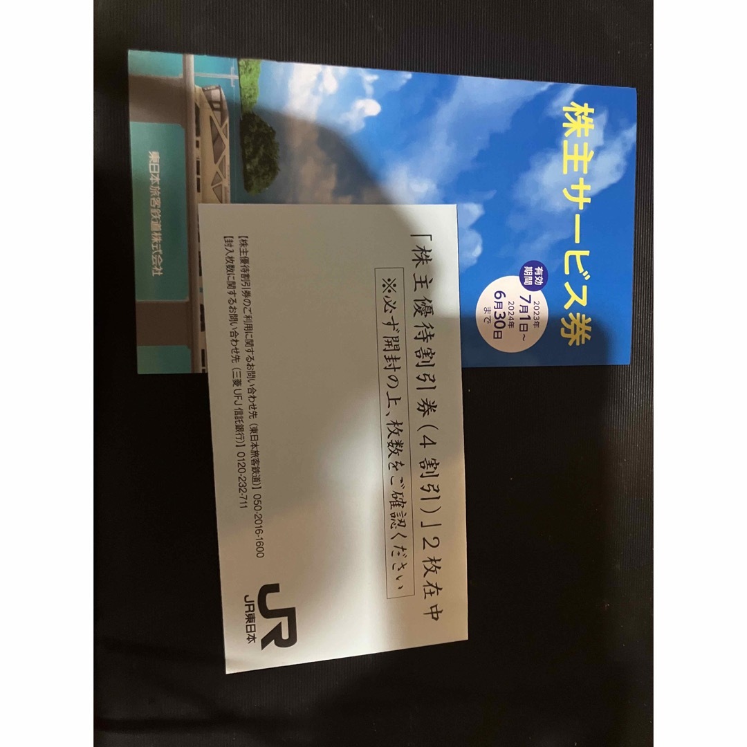 JR東日本株主優待割引券2枚　未開封