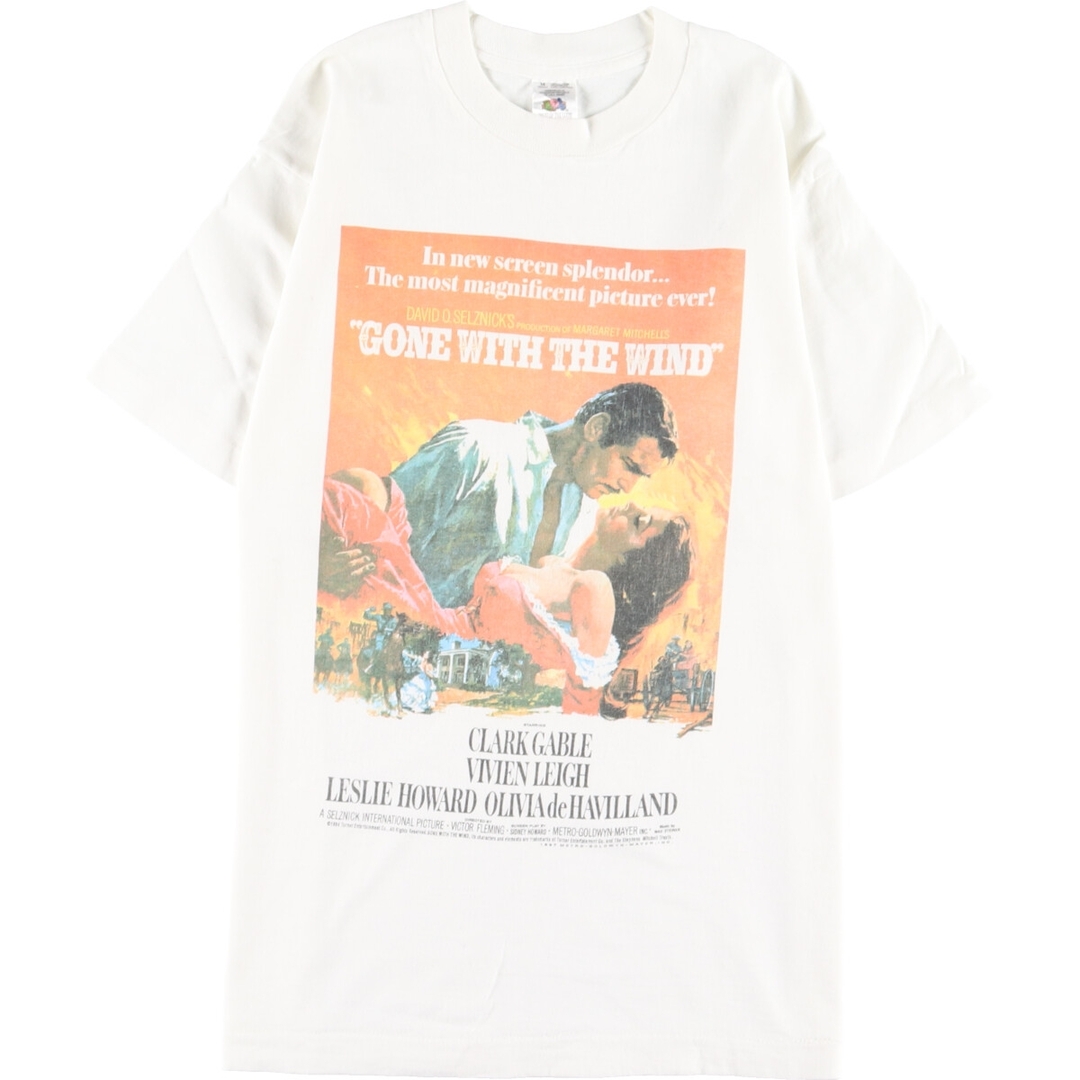 コットン100%色90年代 フルーツオブザルーム FRUIT OF THE LOOM 風と共に去りぬ 映画 ムービーTシャツ USA製 メンズM ヴィンテージ /eaa348248