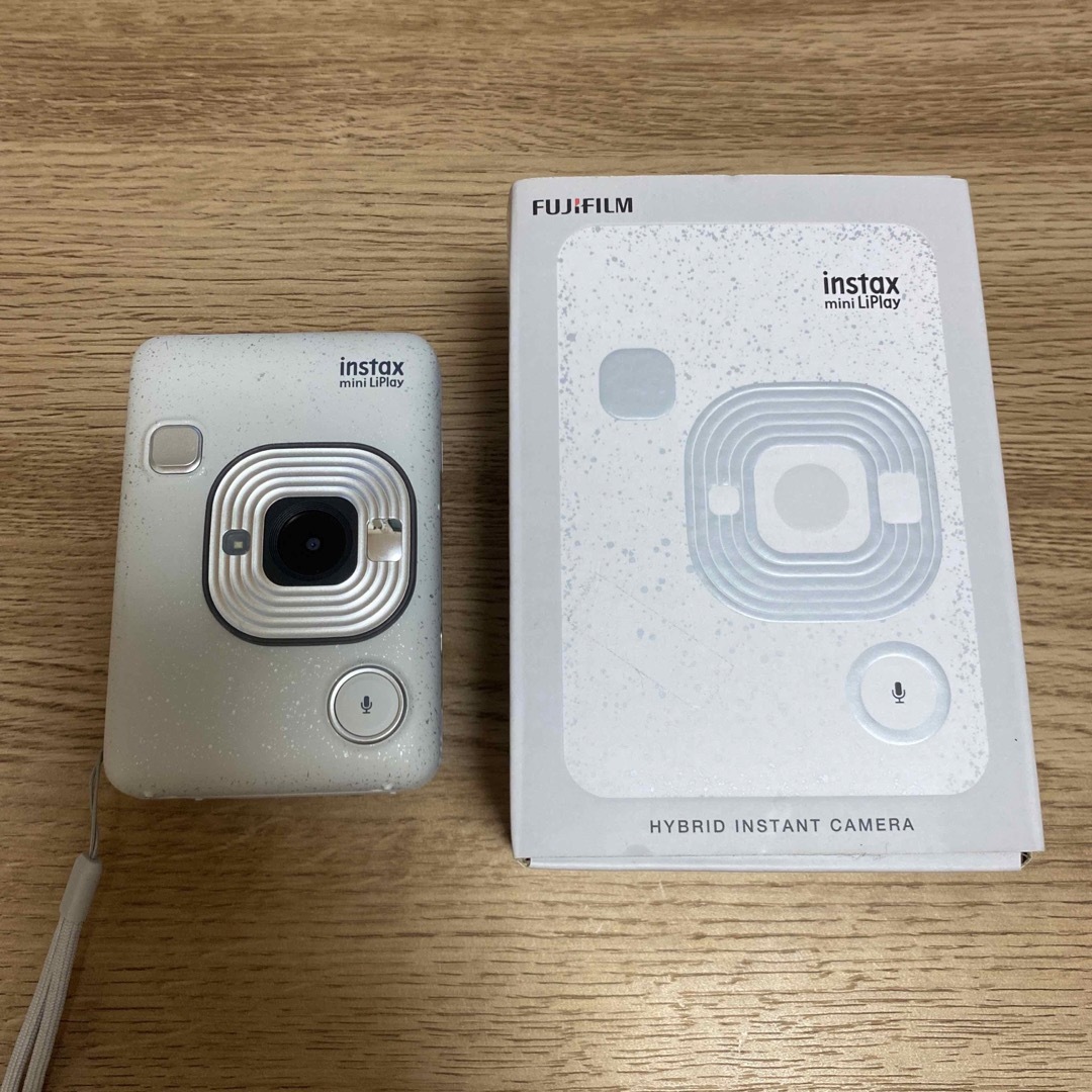 FUJI FILM instax mini LIPLAY STONE WHITE - フィルムカメラ