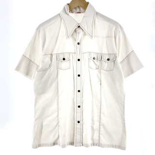 ラングラー(Wrangler)の古着 70年代 ラングラー Wrangler 半袖 ボックスシャツ USA製 メンズL ヴィンテージ /eaa348753(シャツ)