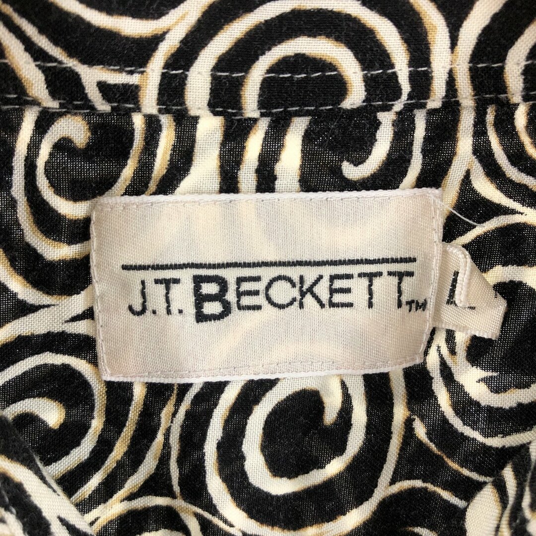 J.T.BECKETT 総柄 半袖 レーヨンシャツ メンズL ヴィンテージ /eaa348407