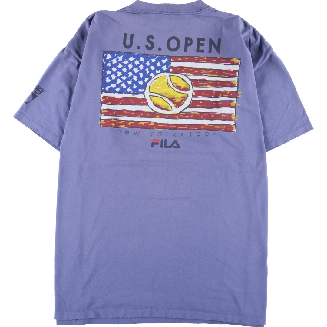 FILA(フィラ)の古着 90年代 フィラ FILA 両面プリント スポーツプリントTシャツ USA製 メンズXXL ヴィンテージ /eaa347783 メンズのトップス(Tシャツ/カットソー(半袖/袖なし))の商品写真