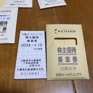 京阪百貨店 - 京阪電車株主優待乗車券60枚の通販 by はるはる's shop ...
