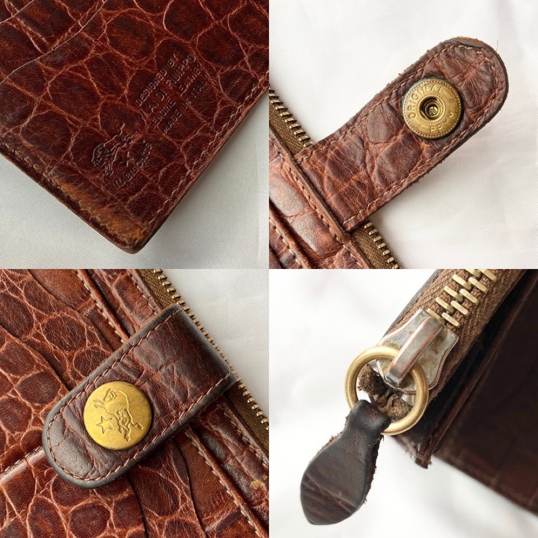 IL BISONTE(イルビゾンテ)のイルビゾンテ財布 クロコ型押し長財布 メンズのファッション小物(長財布)の商品写真