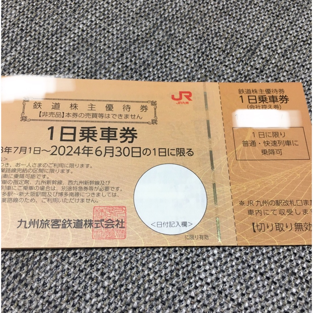 JR九州鉄道株主優待　4枚セット
