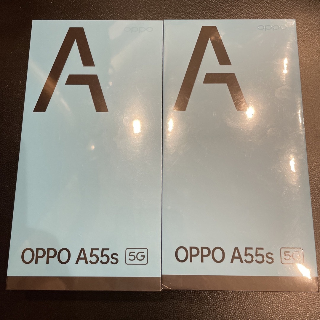 公式初売 新品未開封 oppo a55s 5g 本体 ブラック グリーン