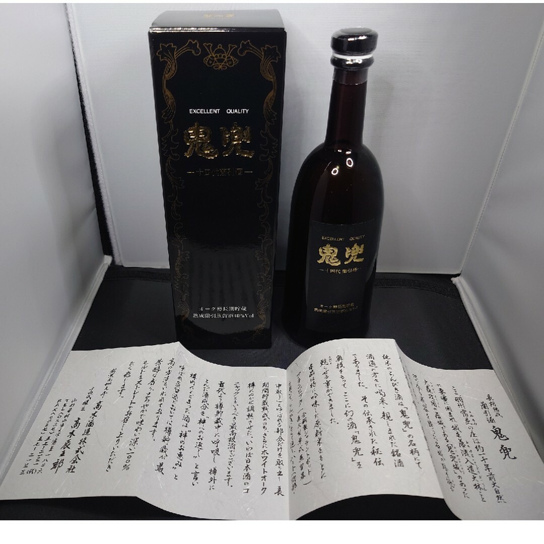 新品·美品■十四代鬼兜■最高級■長期熟成蘭引米焼酎■化粧箱入り■冊子付 5