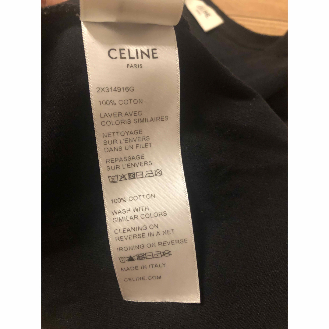 celine(セリーヌ)のCELINE ロゴTシャツ　ブラック メンズのトップス(Tシャツ/カットソー(半袖/袖なし))の商品写真