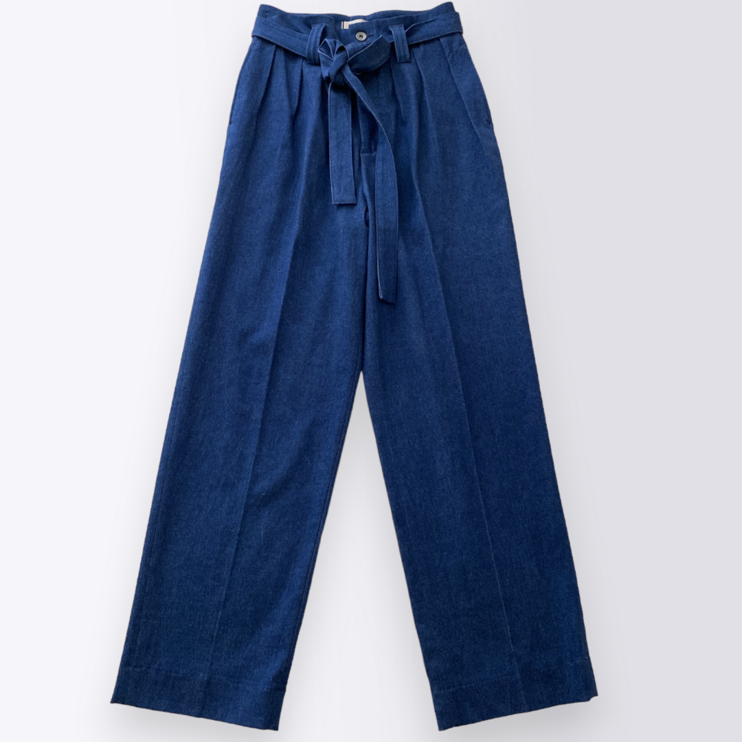 希少✨ヤヌーク×佐田真由美 ベルト付きトラウザー ストレッチデニム 定価3.5万 4