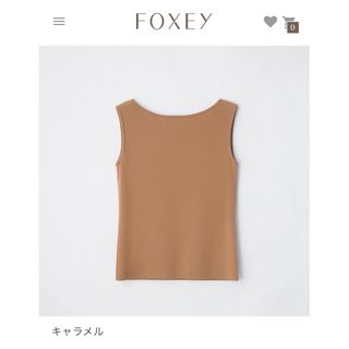 フォクシー(FOXEY)のフォクシー  トップス　KNIT TOP "SUMMER DROP" サイズ38(カットソー(半袖/袖なし))