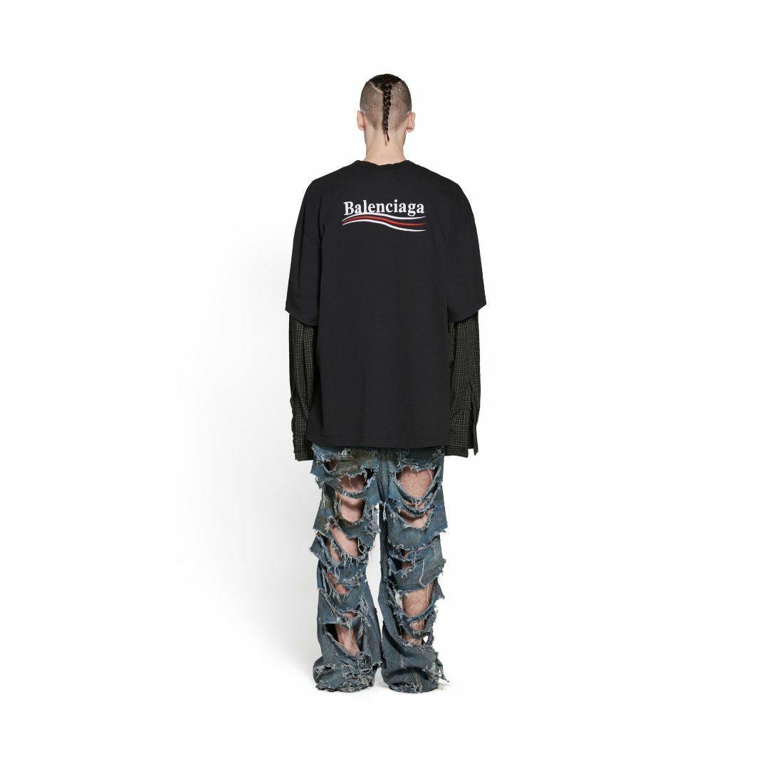 新品 BALENCIAGA POLITICAL CAMPAIGN レイヤード 3 | www.fleettracktz.com