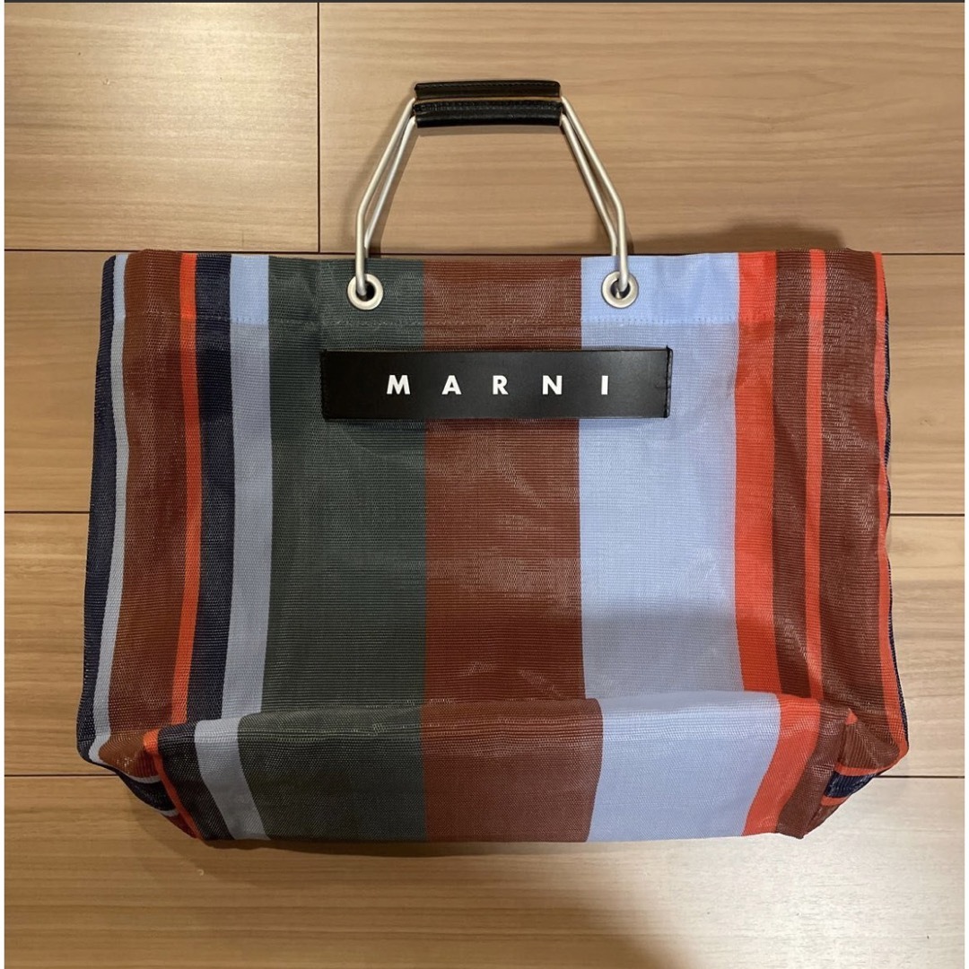 Marni(マルニ)のMARNI マルニフラワーカフェ ストライプバッグ　トートバッグ レディースのバッグ(トートバッグ)の商品写真