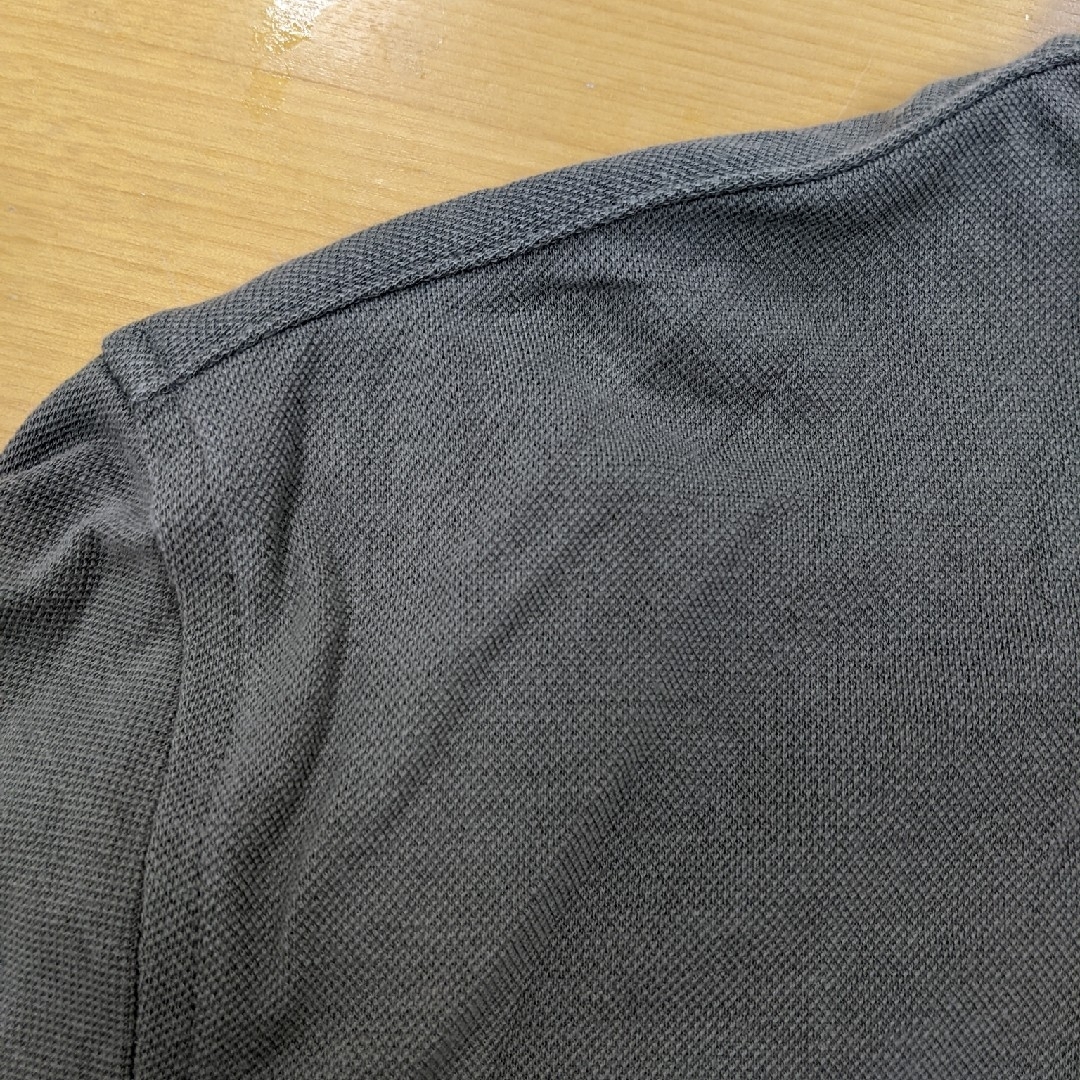 MUJI (無印良品)(ムジルシリョウヒン)の無印良品　カーキ　ポロシャツ　L メンズのトップス(シャツ)の商品写真