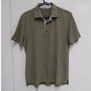 ムジルシリョウヒン(MUJI (無印良品))の無印良品　カーキ　ポロシャツ　L(シャツ)
