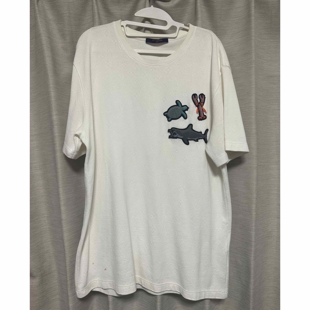 ルイヴィトン 半袖Tシャツ　灰色　グレー　Lサイズ　LOUIS VUITTON