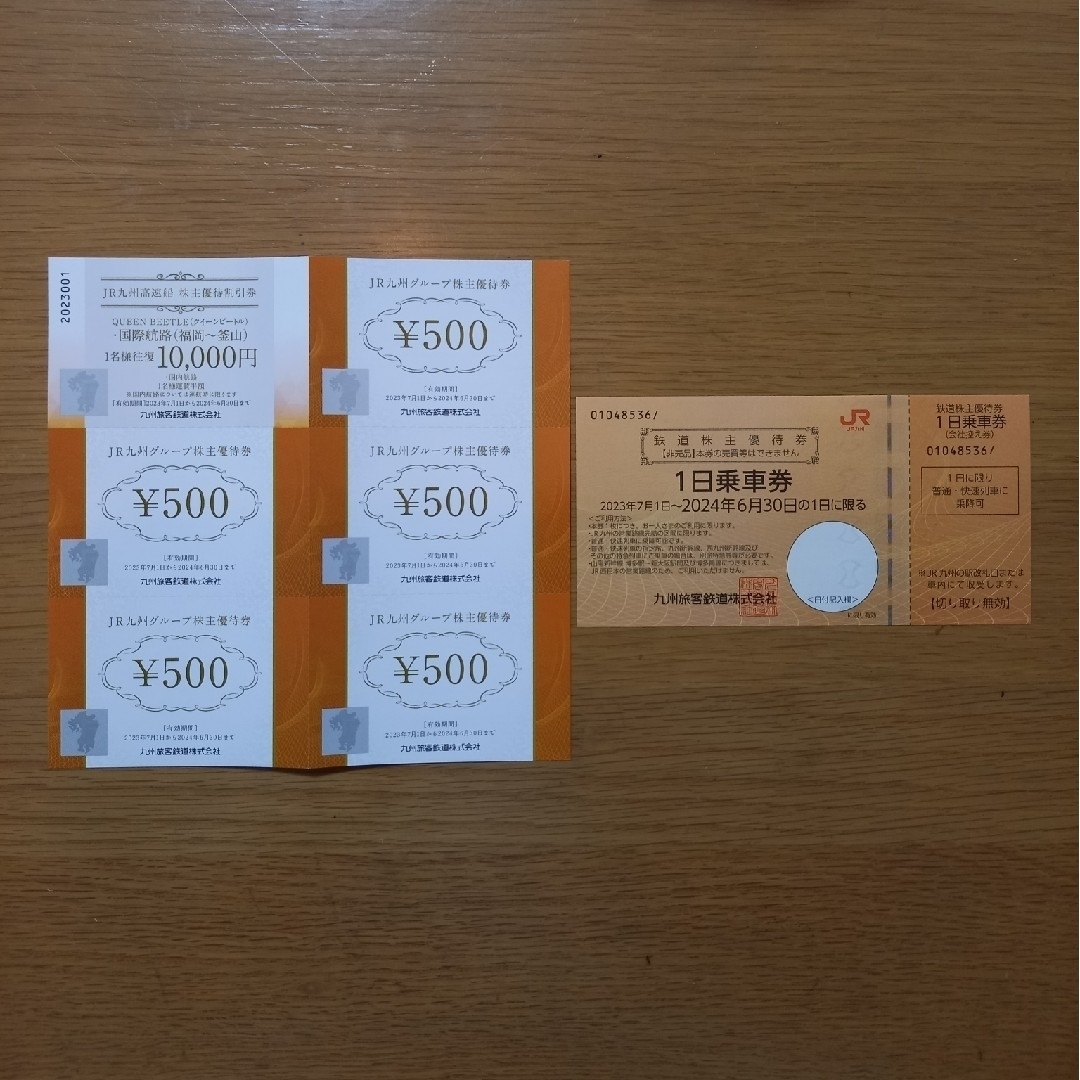 九州旅客鉄道 株主優待券 １セット チケットの乗車券/交通券(その他)の商品写真