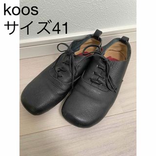 Koosコース　レザーフラットシューズ　サイズ41