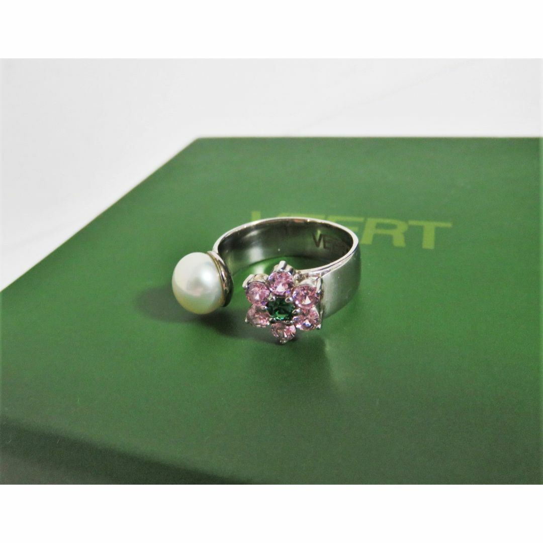 定価3.9万 新品 VEERT Pink Flower Ring 11 シルバー メンズのアクセサリー(リング(指輪))の商品写真