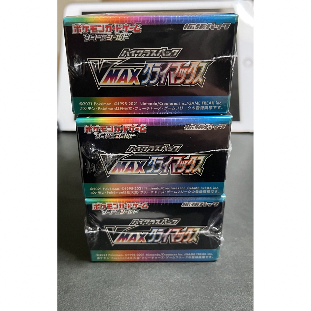 vmaxクライマックス　シュリンク付き　3BOX エンタメ/ホビーのトレーディングカード(Box/デッキ/パック)の商品写真