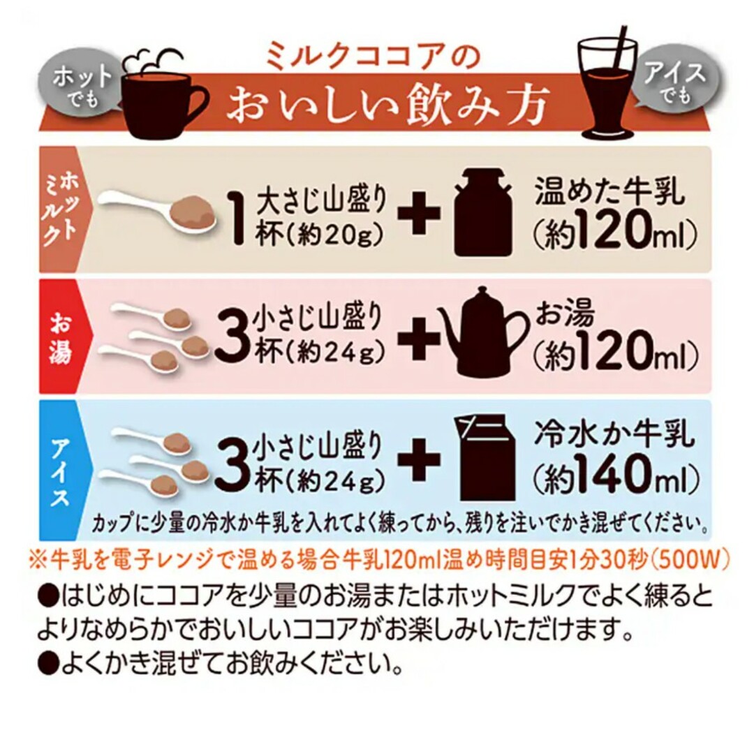 森永製菓(モリナガセイカ)の森永製菓 ミルクココア 300g×4袋 食品/飲料/酒の飲料(その他)の商品写真