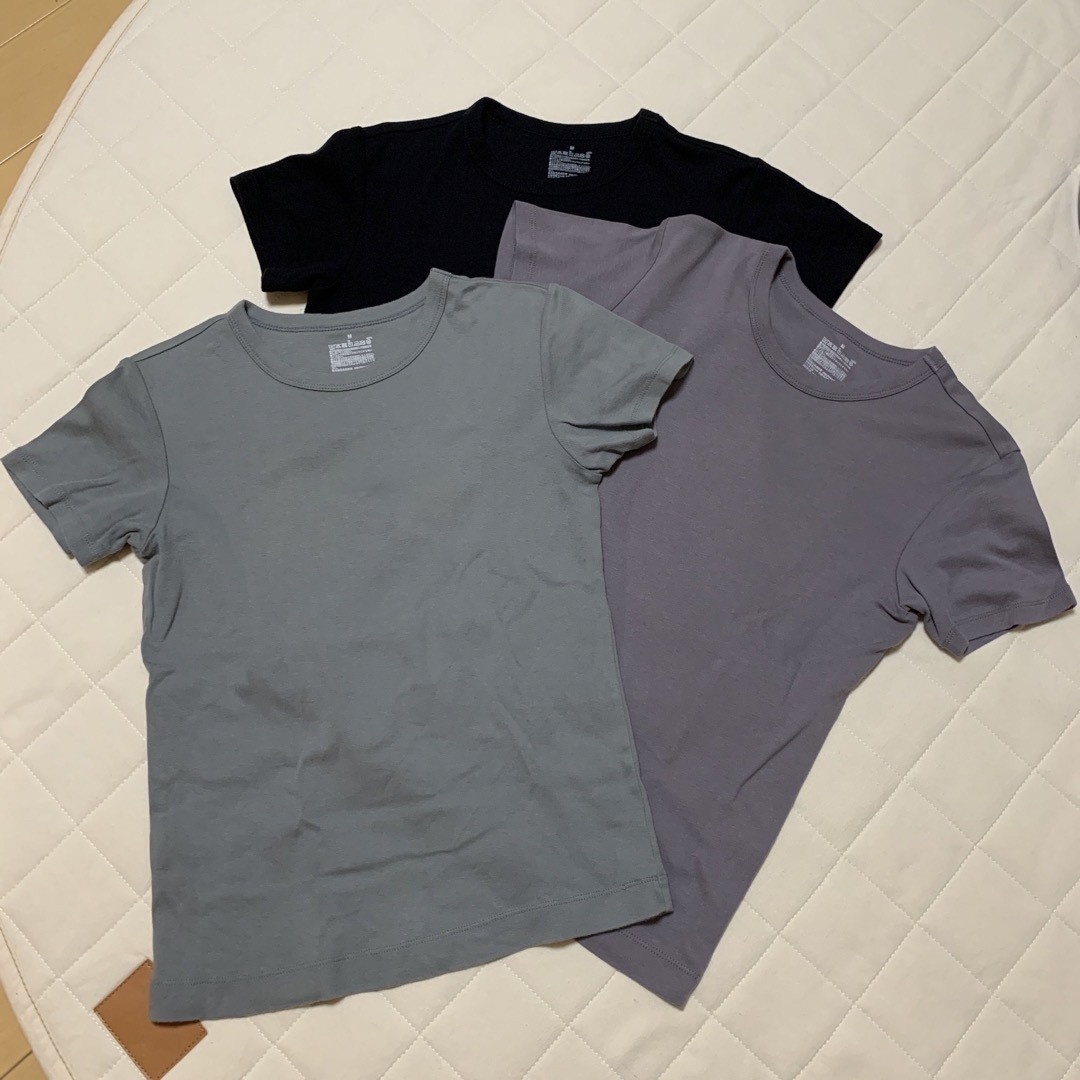 MUJI (無印良品)(ムジルシリョウヒン)のコンパクトTシャツ　３枚セット レディースのトップス(Tシャツ(半袖/袖なし))の商品写真