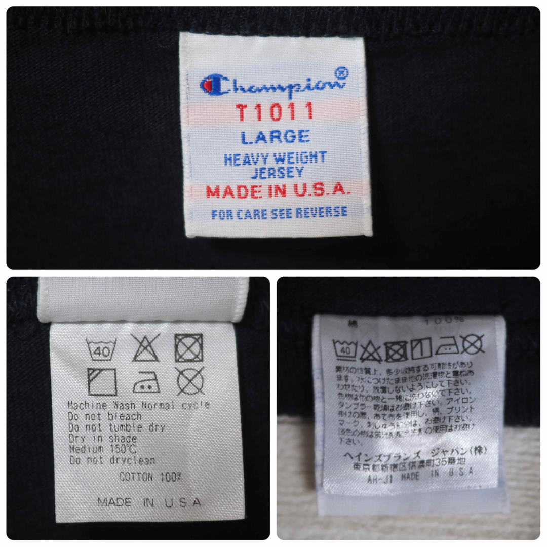 STANDARD CALIFORNIA(スタンダードカリフォルニア)のS.CALIFORNIA×CHAMPION T1011 コラボT -Navy/L メンズのトップス(Tシャツ/カットソー(半袖/袖なし))の商品写真