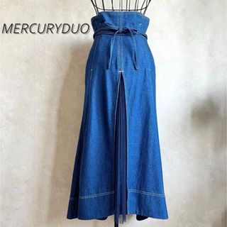 マーキュリーデュオ(MERCURYDUO)の【美品】マーキュリーデュオ　デニムロングスカート(ロングスカート)