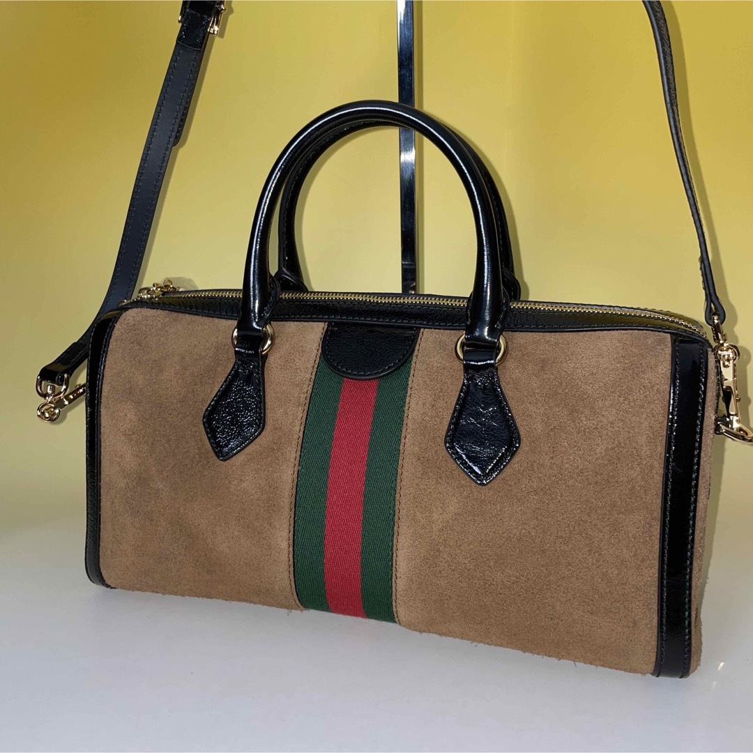 Gucci - Gucci 美品 2way オフィディア スエードレザー ハンドバッグ