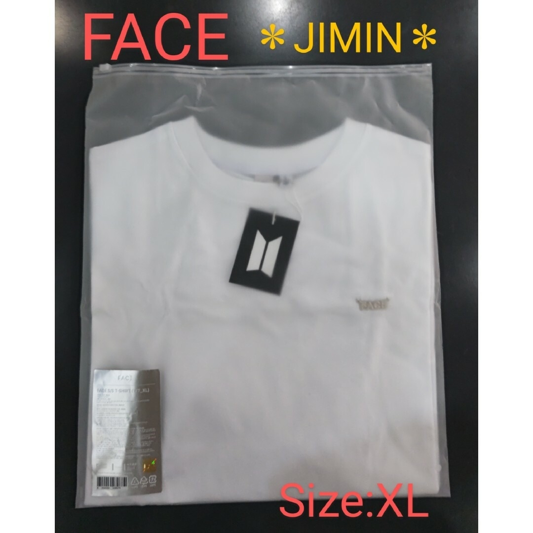 BTS JIMIN[FACE]S/S T-Shirt (White)SizeXL | フリマアプリ ラクマ