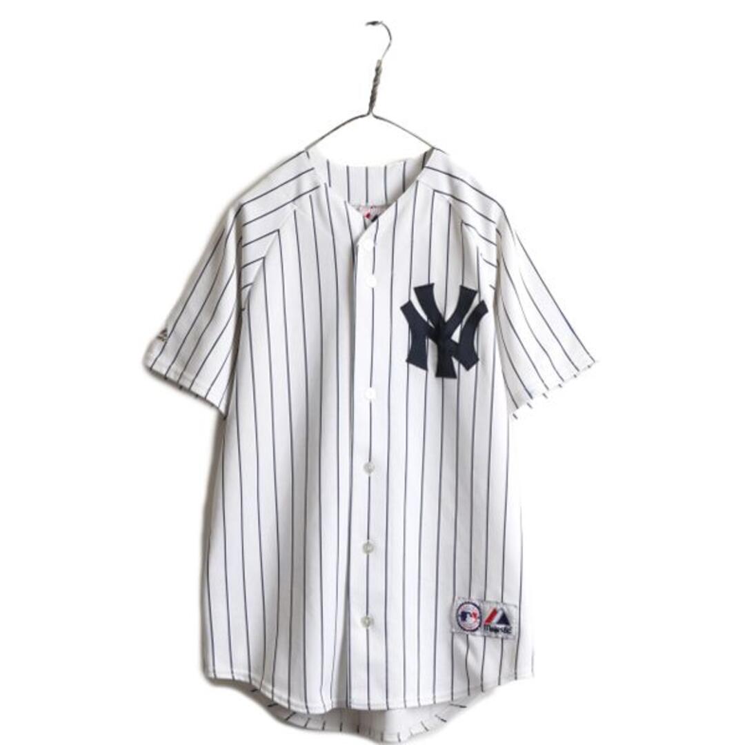 MLB Majestic ヤンキース ベースボール シャツ XXL ユニフォーム www