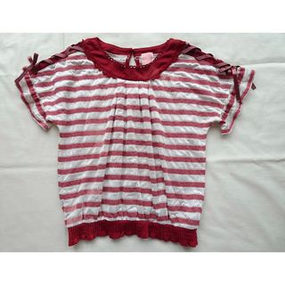 アクシーズファム(axes femme)のaxes femme kids★プルオーバー★半袖トップス★ボーダー★130(Tシャツ/カットソー)