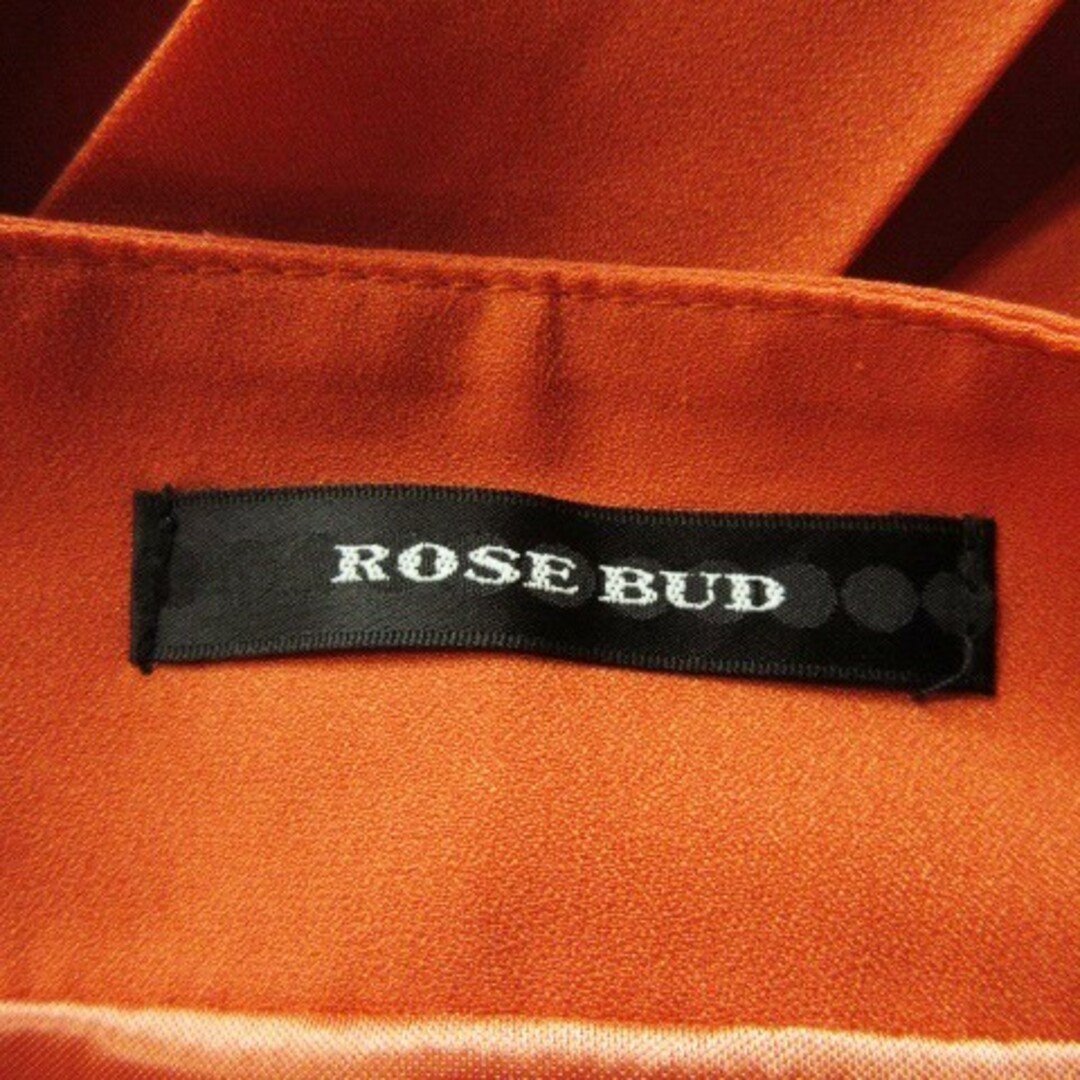 ROSE BUD(ローズバッド)のローズバッド スカート プリーツ ミモレ ロング 切替 ビビッド F オレンジ レディースのスカート(ロングスカート)の商品写真