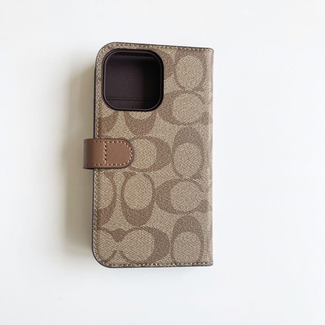 新品【COACH】iPhone13PRO 手帳型 スマホケース スマホカバー