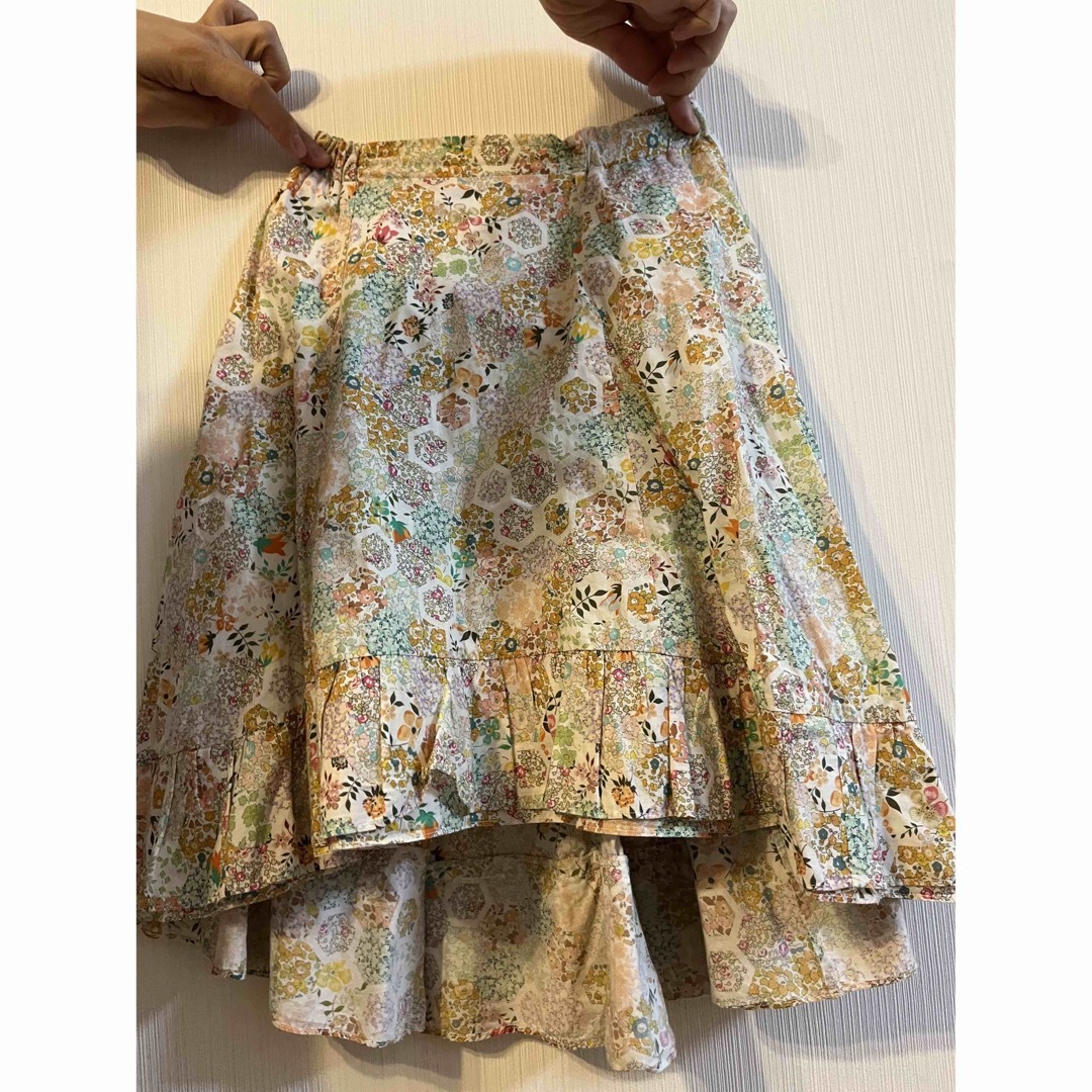 Bonpoint(ボンポワン)のボンポワン アシンメトリー スカート 6A キッズ/ベビー/マタニティのキッズ服女の子用(90cm~)(スカート)の商品写真